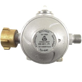 Propan Gas Druckregler Druckminderer 1m3 h YQW-02 Manometer Zinklegierung 