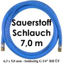 Sauerstoffschlauch 7,0 m HD 6,3 x 5,0 mm 20 bar max. -...