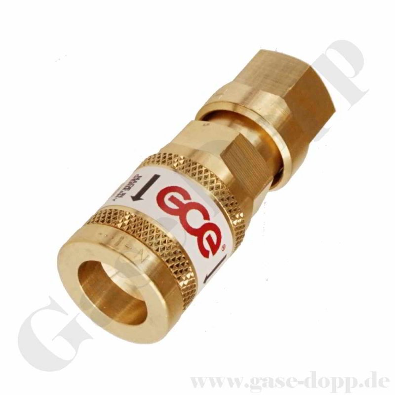 Schnellkupplung QC-010 Inertgas Neutrale Gase - 20 bar - Anschluss G 1/4  IG - Made in Germany - GCE F28710029 KAYSER 64620