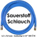 Sauerstoff Schlauch - beidseitig G 1/4 RH ÜM - Ø 12 mm...