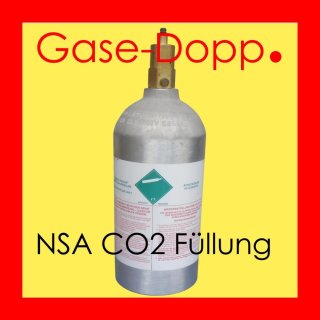 NSA Kohlendioxid Füllung Lebensmittel CO2 E290 - 1,1 KG Füllung für NSA Flasche
