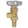 Stickstoff Flaschenventil 200 bar - kleinkonisch 17E - Anschluss W24,32x1/14" - DIN 477-1 Nr.10 - Messing