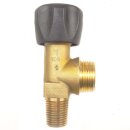 Flaschenventil Sauerstoff 200 bar kleinkonisch 17E - G 3/4" AG - DIN 477-1 Nr.9 - Messing