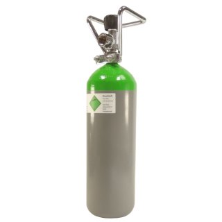 Druckluftflasche 2,7 Liter 200 bar Druckluft - leer ohne Rohrtragegriff - Importflasche - TÜV bis 2031 (Stand 2021)