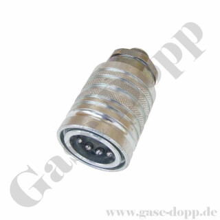 Schnellverschlusskupplung Steckkupplung SVK Muffe - Baugröße BG3 - Anschluss M16x1,5 AG L10 - Muffe IDØ 38 mm - 250 bar - Stahl verzinkt