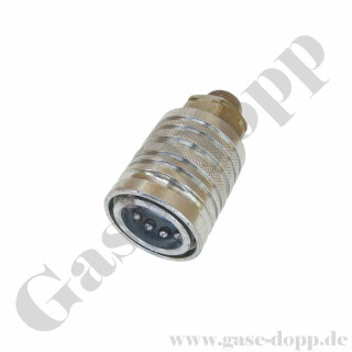 Schnellverschlusskupplung Steckkupplung SVK Muffe - Baugröße BG3 - Anschluss M18x1,5 AG L12 - Muffe IDØ 38 mm - 250 bar - Stahl verzinkt