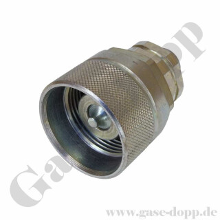 Hydraulik Schraubkupplung SK Stecker BG 3 - Anschluss M18x1,5 AG L12 - BG3 - Stahl verzinkt