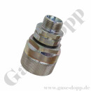 Hydraulik Schraubkupplung SK Stecker BG 3 - Anschluss M22x1,5 AG L15 - BG3 - Stahl verzinkt