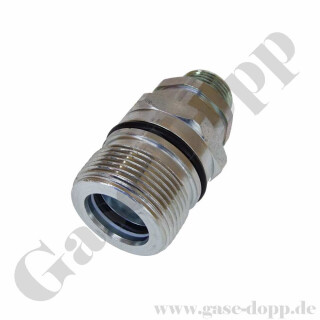 Hydraulik Schraubkupplung SK Muffe BG 3 - Anschluss M22x1,5 AG L15 - BG3 - Stahl verzinkt