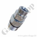 Hydraulik Schraubkupplung SK Muffe BG 6 - Anschluss M36x2 AG S25 - BG6 - Stahl verzinkt