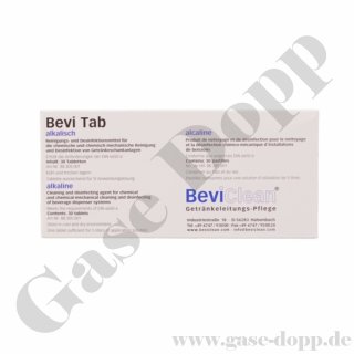 Bevi Tabs Alkalisch - Desinfektion- und Reinigungsmittel von Getränkeleitungen