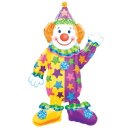 Clown, ca. 111 cm Folienballon Riesen - Clown