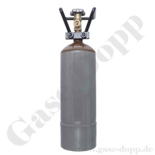 Helium / Ballongas Flasche - 2 Liter - 200 bar - neu - LEER ungefüllt - Flaschenanschluss W21,8x1/14" AG - DIN 477-1 Nr.6 - Stahl - TÜV bis 2031 (Stand 2021)