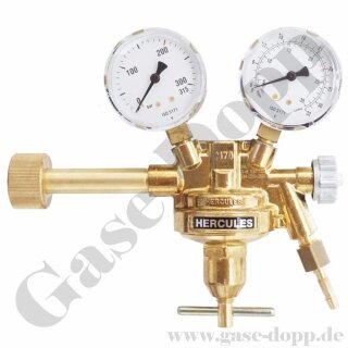 Argon CO2 Druckminderer 200 bar 0 - 24 l/min mit Handanschluss - HERCULES CK1242 - nicht mehr lieferbar