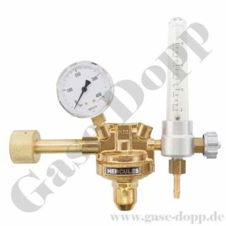 Formiergas Wasserstoff Druckminderer 300 bar 0 - 50 l/min mit Flowmeter - HERCULES CK1709