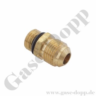 Doppelnippel 3/8" SAE x M14 - ADAPTER 14mm AG x 3/8" SAE