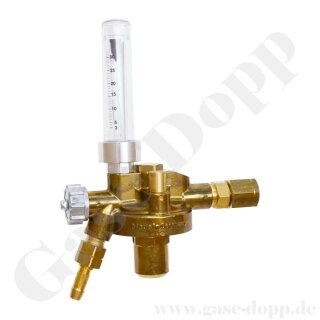 Entnahmestellen Druckminderer K10 Formiergas 2 - 16 l/min mit Flowmeter - KAYSER 15310