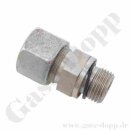 Einschraubverschraubung RVS 6 mm x M12x1,5 AG weichdichtend - Schneidring Rohrverschraubung S6 / M14x1,5 AG - 630 bar - Stahl verzinkt