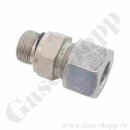 Einschraubverschraubung RVS 12 mm x M18x1,5 AG weichdichtend - Schneidring Rohrverschraubung S12 / M20x1,5 AG - 630 bar - Stahl verzinkt