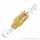 Doppelnippel G 1/4" RH x G 3/8" LH