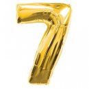 7 - Zahlenballon Gold