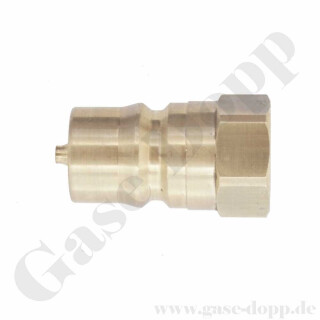 Schnellverschlusskupplung Steckkupplung SVK Stecker - Baugröße BG3 - Anschluss G 1/2" IG - Stecker ADØ 23,5 mm - 200 bar - Messing