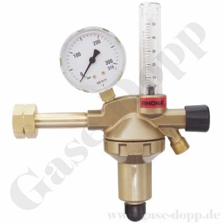 Formiergas Wasserstoff Druckminderer mit Flowmeter 200 bar 4 - 50 l/min - GCE RHÖNA DIN CONTROL 0780847 - nicht mehr lieferbar
