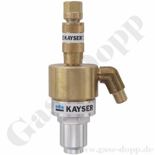 Ecoquick Gassparventil - Montage am Flaschenventil mit integr. Druckminderer (Kombiventil-Flasche) - KAYSER