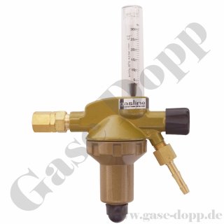 Entnahmestellen Druckminderer Formiergas Wassersoff 0 - 50 l/min mit Flowmeter - GasLine GCE DIN-Control 0783078