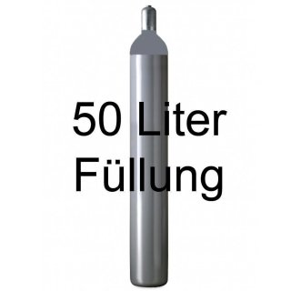 Sauerstoff 2.5 - 50 Liter Füllung 200 bar - für Eigentumsflasche im Tausch