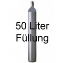 Sauerstoff 2.5 - 50 Liter Füllung 300 bar - für...