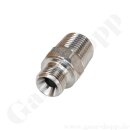 Doppelnippel G 3/8" AG x 1/2" NPT AG - 400 bar...