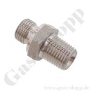 Doppelnippel G 3/4" AG x 1/2" NPT AG - 400 bar...