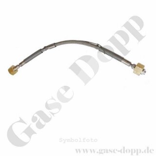 Anschlussschlauch Prüfgas Kalibriergas DIN 477-1 Nr.14 - Anschluss Ausgang 1/4" NPT AG an Druckregelstation - GASARC HPF660