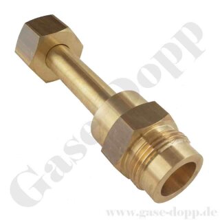 Adapter W30x2 AG x G 3/4" IG ÜM - Sauerstoff Adapter 300 bar auf 200 bar - DIN 477-5 Nr.59 x DIN 477-1 Nr.9 - Messing