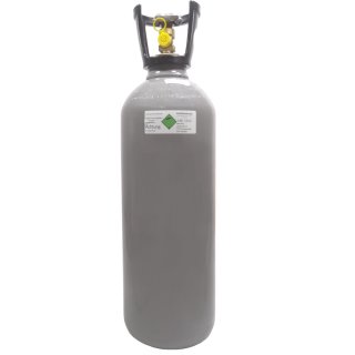 CO2 10 kg Flasche kurz neu + gefüllt - Lebensmittel Kohlendioxid E290 - Importflasche - TÜV min. bis 2031 (Stand 2021)
