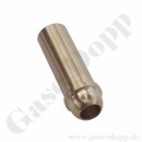 Lötstutzen Messing 3/8" x RST 10 mm mit Lötbohrung für Rohr AD Ø 10 mm - Länge 24,5 mm AD Ø 12 mm - Rohrstutzen