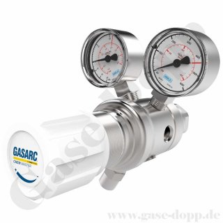 Reinstgasdruckminderer 6.0 60 bar - bis 10 bar regelbar - 2-stufig - PTFE/FKM - Edelstahl - GASARC CHEM MASTER SGT601