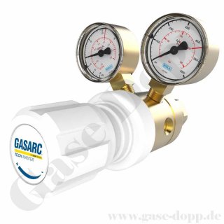 Reinstgasdruckminderer 4.5 200 / 300 bar - bis 10 bar regelbar - 2-stufig - FKM - Messing - GASARC TECH MASTER GPT401