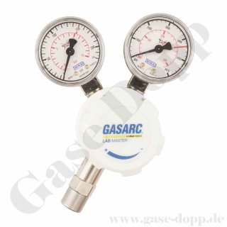 Reinstgasdruckminderer 5.0 200 / 300 bar - bis 10 bar regelbar - 1-stufig - EPDM - Messing vernickelt - GASARC LAP MASTER LGS502