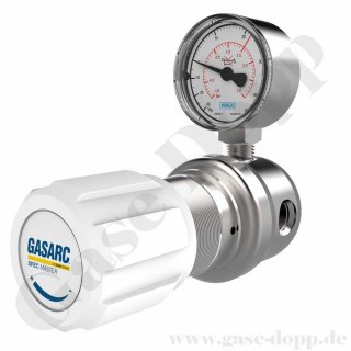 Reinstgas 6.0 Leitungsdruckminderer 300 bar - bis 100 bar regelbar - 1-stufig - EPDM - Messing vernickelt - GASARC SPEC MASTER HPL622