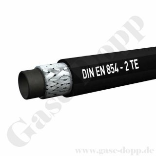 Kompressor Hochdruckgummischlauch DN 10 - 3/8" - 63 bar - 1 m - lose Meterware