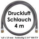 Druckluft Schlauch 4 m - 6,0 x 3,5 mm 20 bar beidseitig G...