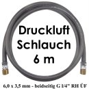 Druckluft Schlauch 6 m - 6,0 x 3,5 mm 20 bar beidseitig G...