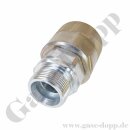 Hydraulik Schraubkupplung SK Stecker BG 6 - Anschluss M36x2 AG S25 - BG6 - Stahl verzinkt