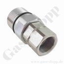 Hydraulik Schraubkupplung SK Muffe BG 6 - Anschluss G 1" IG - BG6 - Stahl verzinkt
