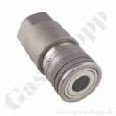 Hydraulikkupplung Steckkupplung Muffe Leckölarm FF...