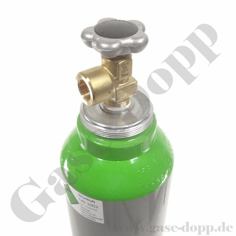 Pressluft Druckluft 10 Liter Flasche TÜV Ventil  G 5/8" IG 2000L 200 bar 10J 