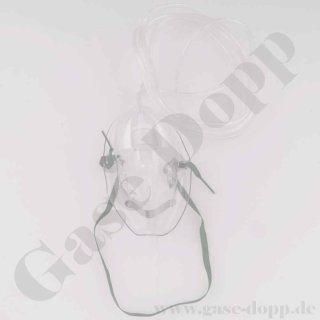 Sauerstoff Atemmaske für Druckminderer mit 1,8m Schlauch - Schlauch passend für 4 mm Schlauchtülle