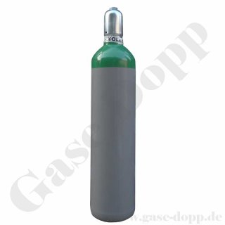 Argon 4.6 - 20 Liter 200 bar Flasche neu + gefüllt - Made in EU - TÜV bis 2031 (Stand 2021)